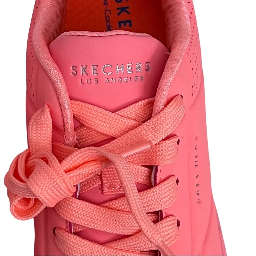 Skechers Uno Gen1 Street‎ Neon Glow Coral Sneakers